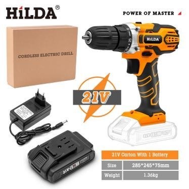 Cordless drill driver, 21 V (brushed)