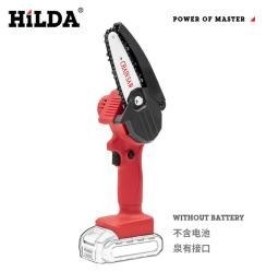 Cordless mini chainsaw, 4-inch bar, 21 V