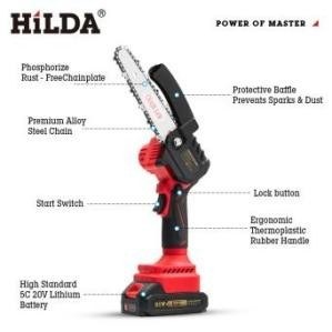 Cordless mini chainsaw, 6-inch bar, 21 V — view 2