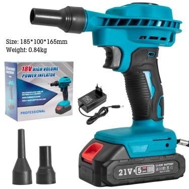 Cordless turbo jet blower, 21 V
