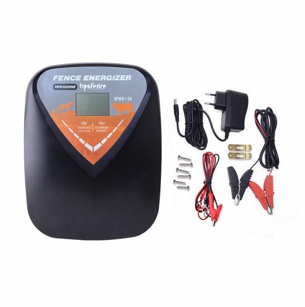 Electric fence energizer with LCD, AC/DC, 6 J (60 km)