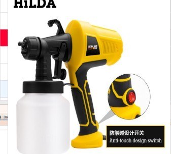 Electric paint spray gun, corded