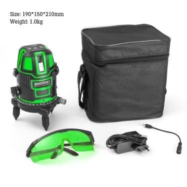 5-line laser level, rechargeable