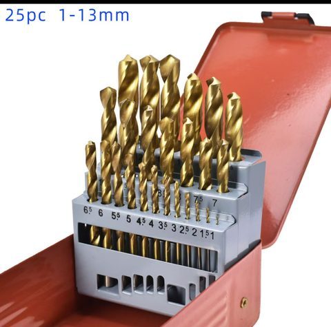 Metal twist drill bit set